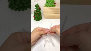 How to make snowflakes in 1 minute. No glue or tools needed. #handm...