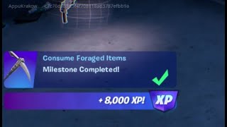 Fortnite Quest - Consume Foraged Items - Chapter 3 Season 1