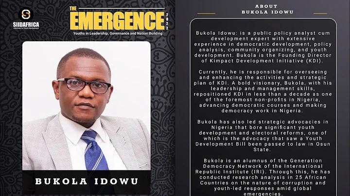#TheEmergence2022 w/ BUKOLA IDOWU