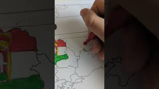 Map of Europe 1914 - Russian Empire🇷🇺#WW1#country #geography #flag #europe #drawing #history