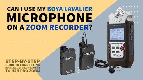 Step by Step Guide Connecting Boya Lavalier BY WM4 to Zoom Recorder H4n Pro One minute video