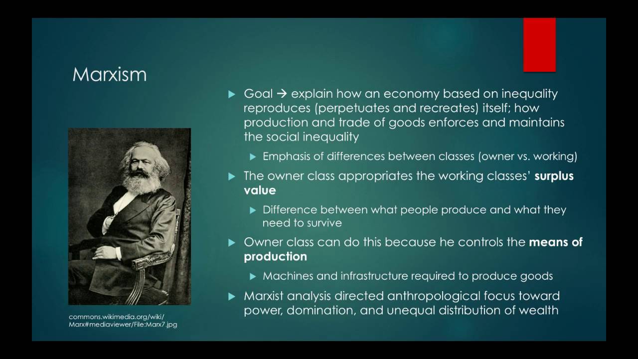 Substantivist Approach And Marxism