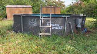 Summer Waves 14ft x 36in Wicker Metal Frame Pool Set Review, Summer Waves 14ft x 36in Wicker Metal F