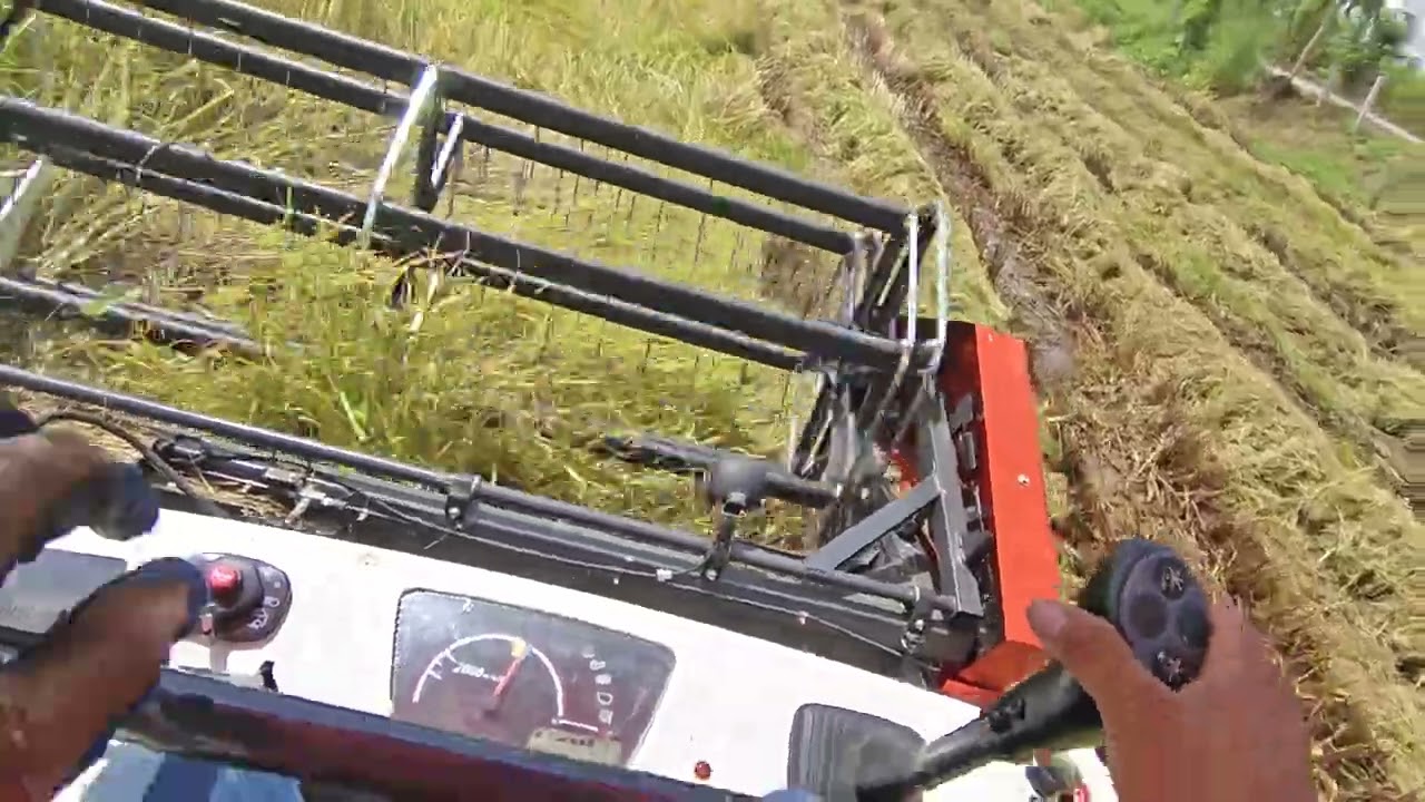 DC120-x เกี่ยวข้าว กข.15หนาๆขออภัยกล้องสั่น