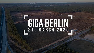 Progress on levelling - Tesla Giga Berlin - 4k Drone Shots - March, 21. 2020