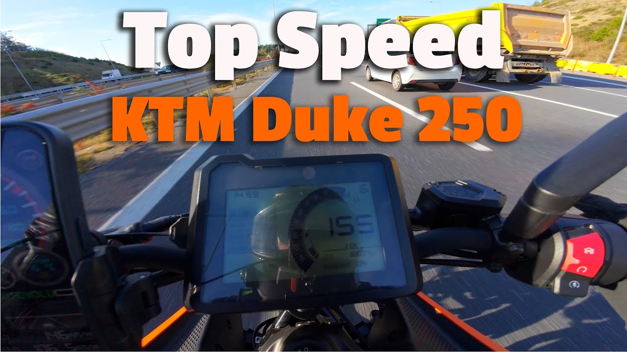 KTM Duke 250 Top Speed | GPS