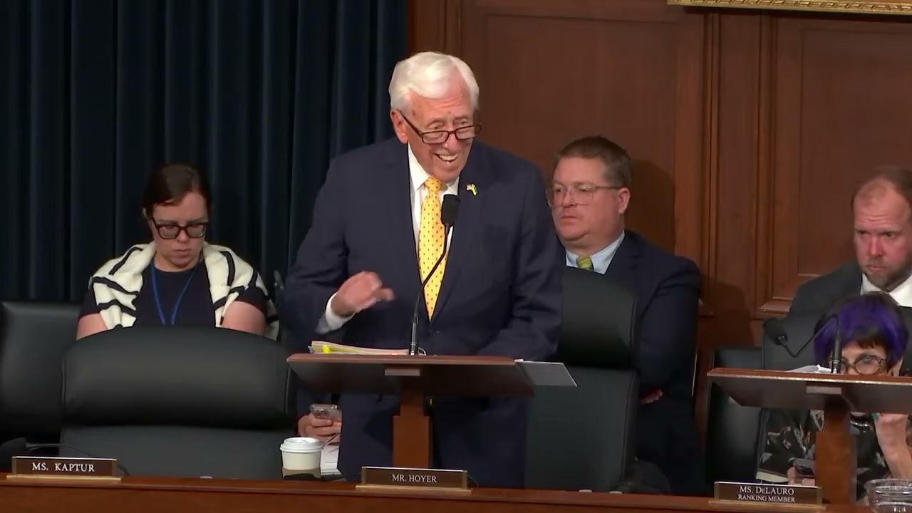 Hoyer Opening Remarks at Full Committee Markup of FY26 Financial Services & General Government Bill