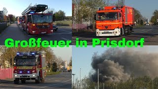 [FEU4 R0 3-facher Dachstuhlbrand in Prisdorf] Einsatzfahrten Feuerwehr und Polizei