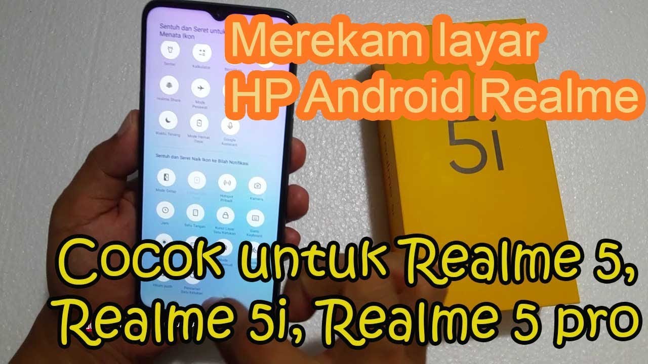 Cara Merekam Layar Hp Android Realme 5i Dengan Mudah No 1 Paling Gampang Youtube