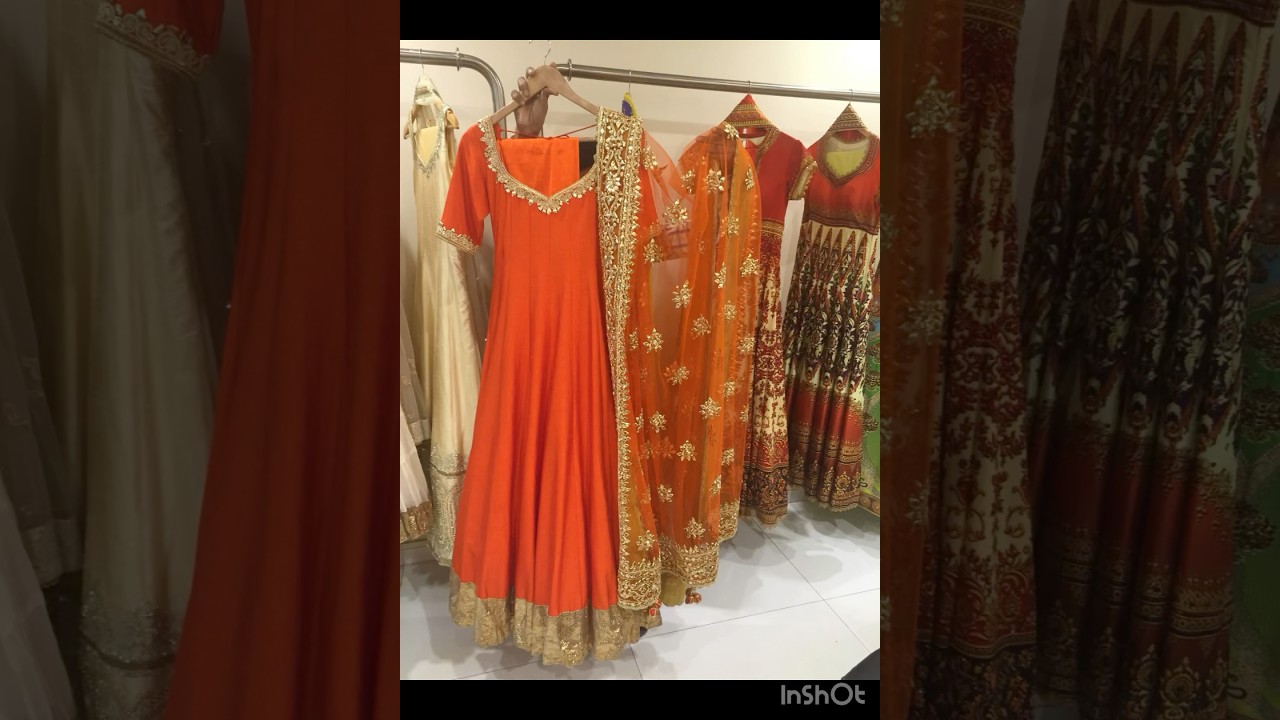 New suit designs in rust color-with contras 