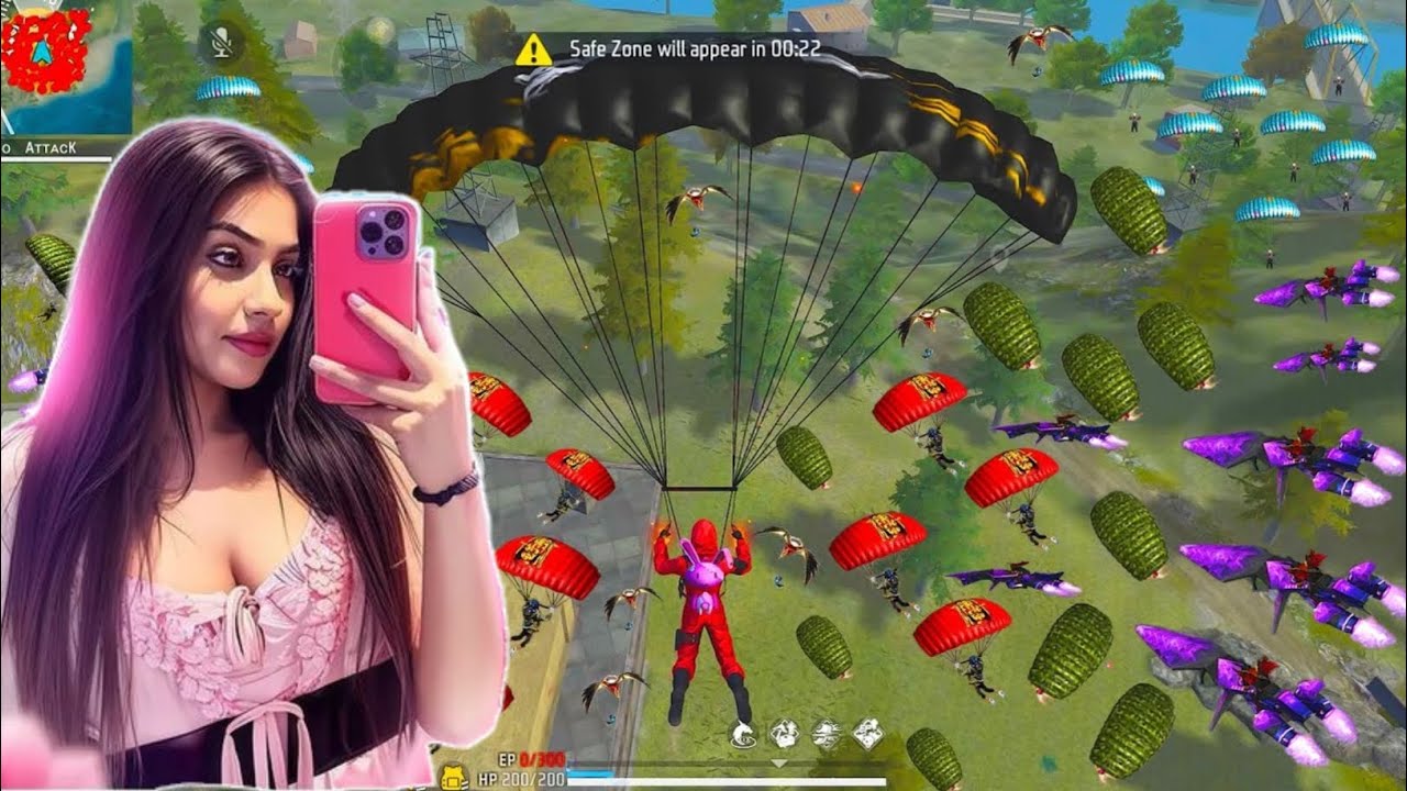 Rendom Attitude Girl 30kill 💪 99% Headshot rate SCAR+MP48⚡️|| Solo Vs ...
