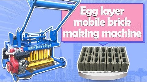 What’s egg layer block machine ? Diesel engine mobile movable hollow block forming molding machine