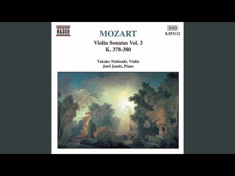 Takako Nishizaki, Jeno Jando & Wolfgang Amadeus Mozart - Violin Sonata No. 27 in G Major, K. 379: II. Theme and Variations: Andantino cantabile