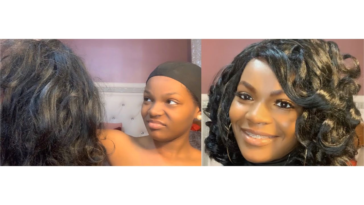 How To Fix A Old Synthetic Wig ~Heatless Curls💗 - YouTube