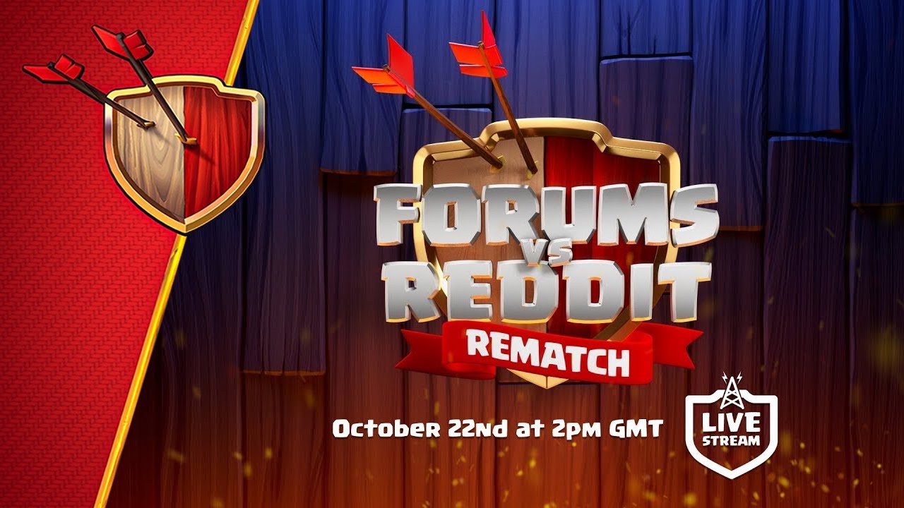 Clash of Clans - Forums vs Reddit REMATCH Livestream Announcement