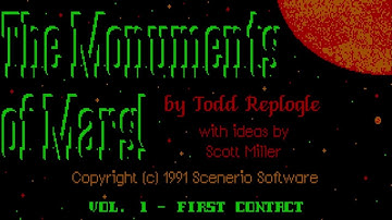 THE MONUMENTS OF MARS! - VOL. 1 - FIRST CONTACT (PC DOS) (1991) - Longplay [1080p] (uncommented)