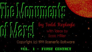 THE MONUMENTS OF MARS! - VOL. 1 - FIRST CONTACT (PC DOS) (1991) - Longplay [1080p] (uncommented)