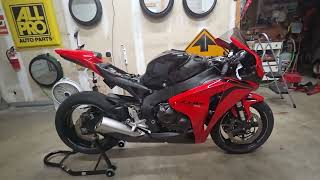 2008 CBR 1000. Gear position indicator install didn't go as planned.
