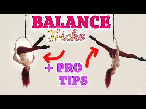 Amazing Balance Tricks! (Aerial Hoop Lyra Tutorial)