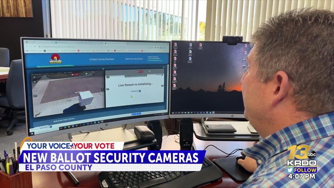 El Paso County Clerk and Recorder debuts 39 new ballot security cameras
