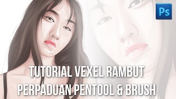 Cara membuat foto kartun bagian Rambut | TUTORIAL VEXEL