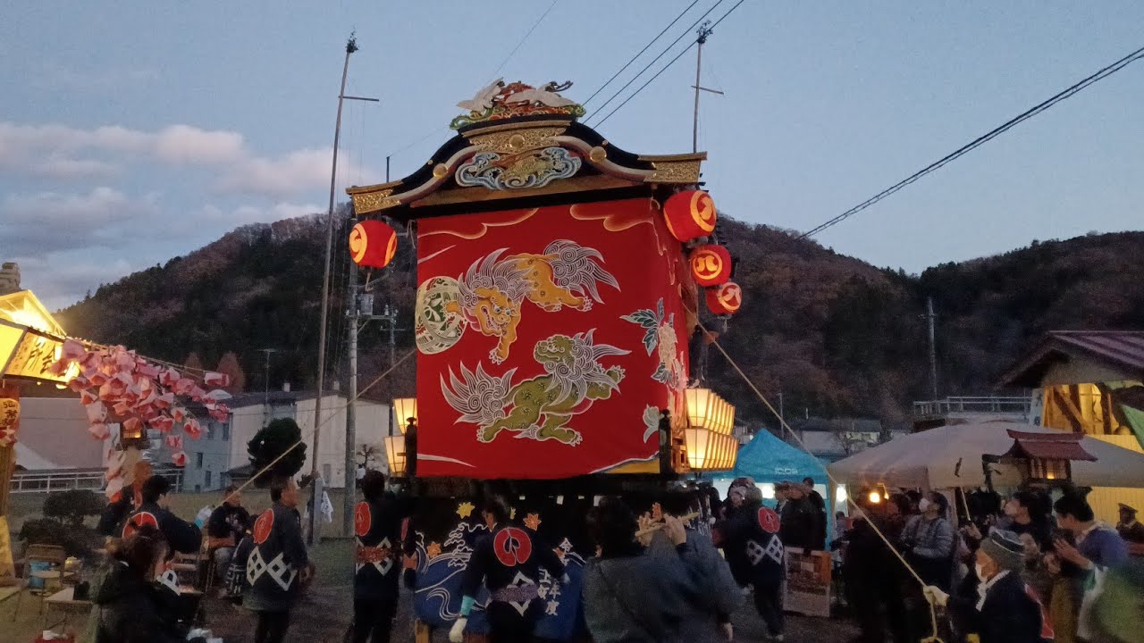 令和六年飯田八幡神社鉄砲祭り 屋台曳行