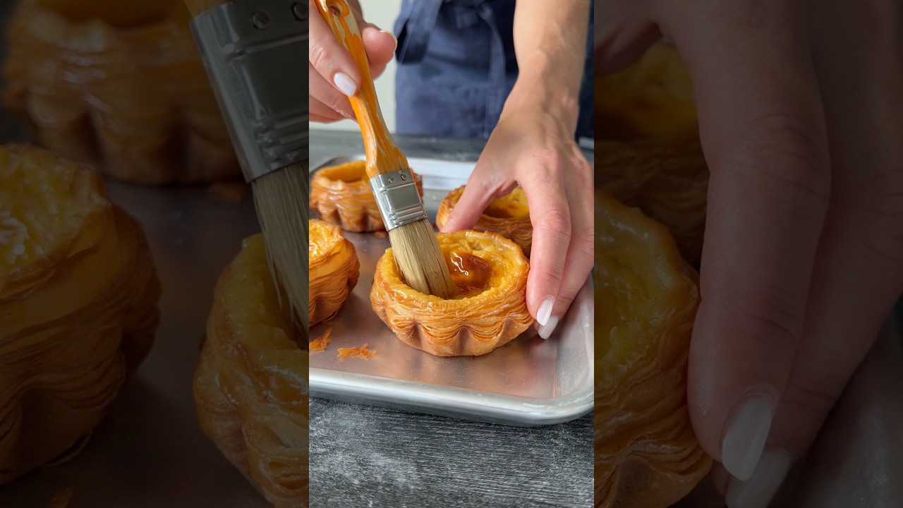 Croissant pumpkin flan recipe in description