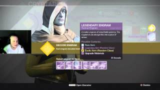 DESTINY 20 LEGENDARY ENGRAM OPENING!  Destiny Legendary Engram Decrypting Video