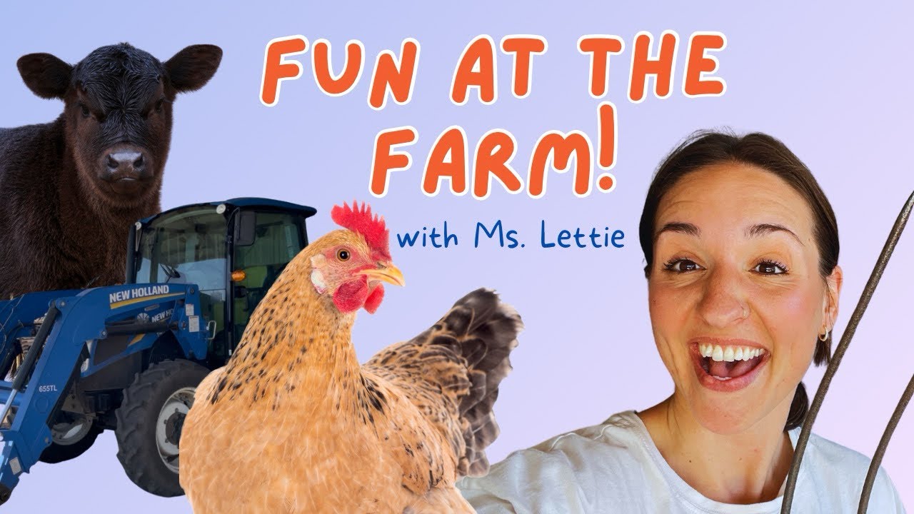 Christian Toddler Learning at the Farm! Ms. Lettie and the Farm Animals!