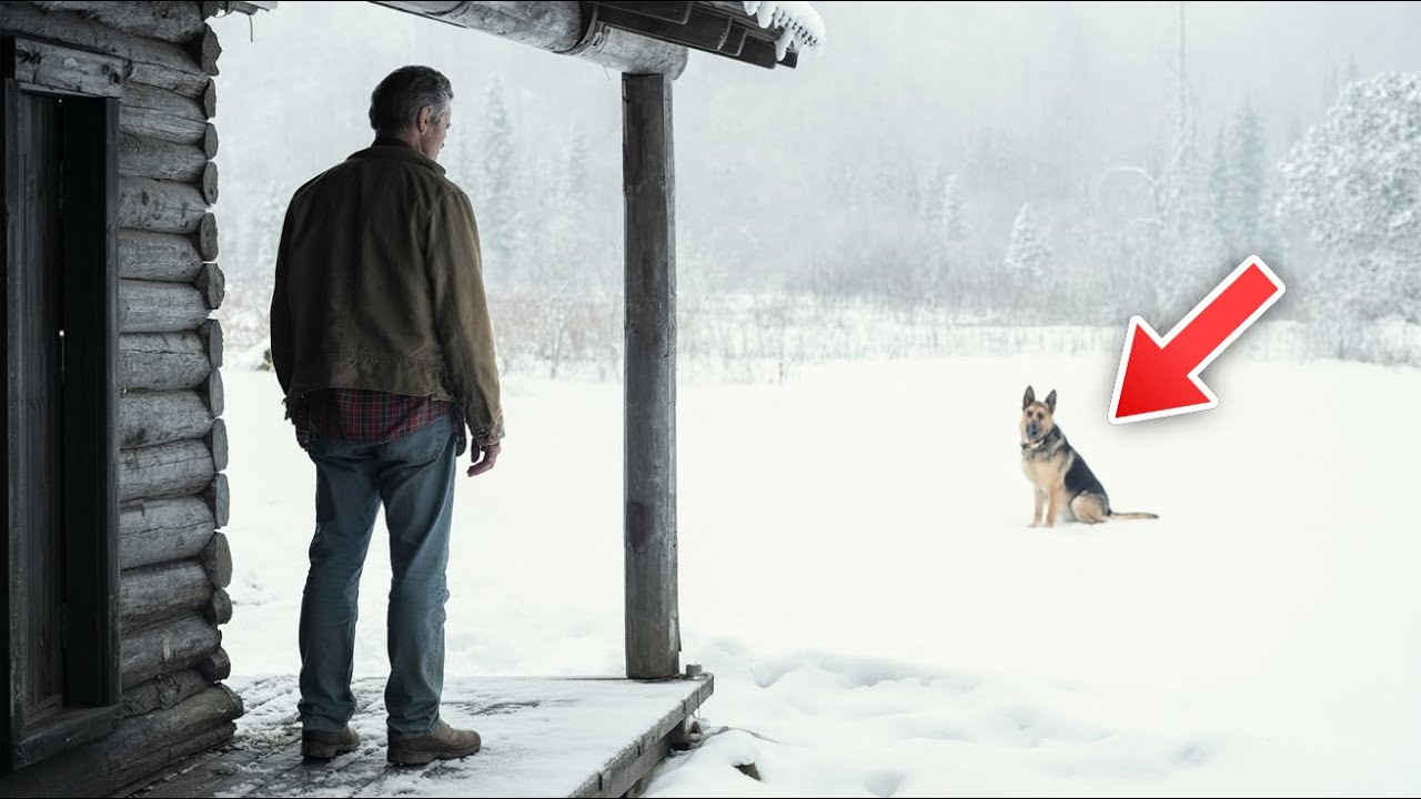 Ein Streuner starrte jeden Tag auf die Hütte des Veteranen — doch eines Tages erschien er nicht