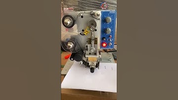 Electronic type driven semi automatic ribbon desktop printing machine coding machine