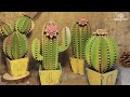 DIY wooden cactus ornaments