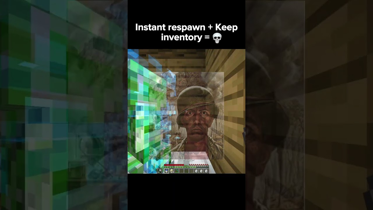 Minecraft Instant Respawn meme