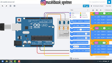 Tinkercad İle Arduino Kodlama Eğitimi Ders 27-28: Sıcaklık Sensörü Kullanımı/Sıcaklığa GöreLedYakımı