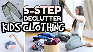 EXTREME DECLUTTERING KIDS CLOTHES TIPS | Simplify for a MINIMALIST KIDS WARDROBE in 5 Easy Steps