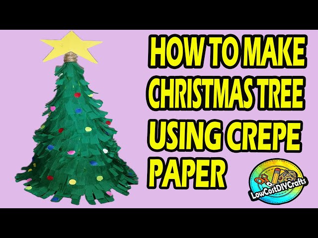 Christmas decoration made of crepe paper