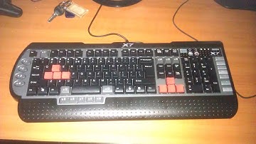 Gaming keyboard A4Tech X7 G800V unboxing video [EN]