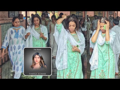 Tishaa Kumar Mother Tanya Singgh Heart Melting Video at Daughter's Funeral