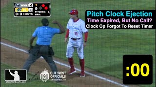 Information Pitch Clock Ejection Caused By Faulty Clock That Didn't Reset After A Prior Pitch, Disengagement Guide