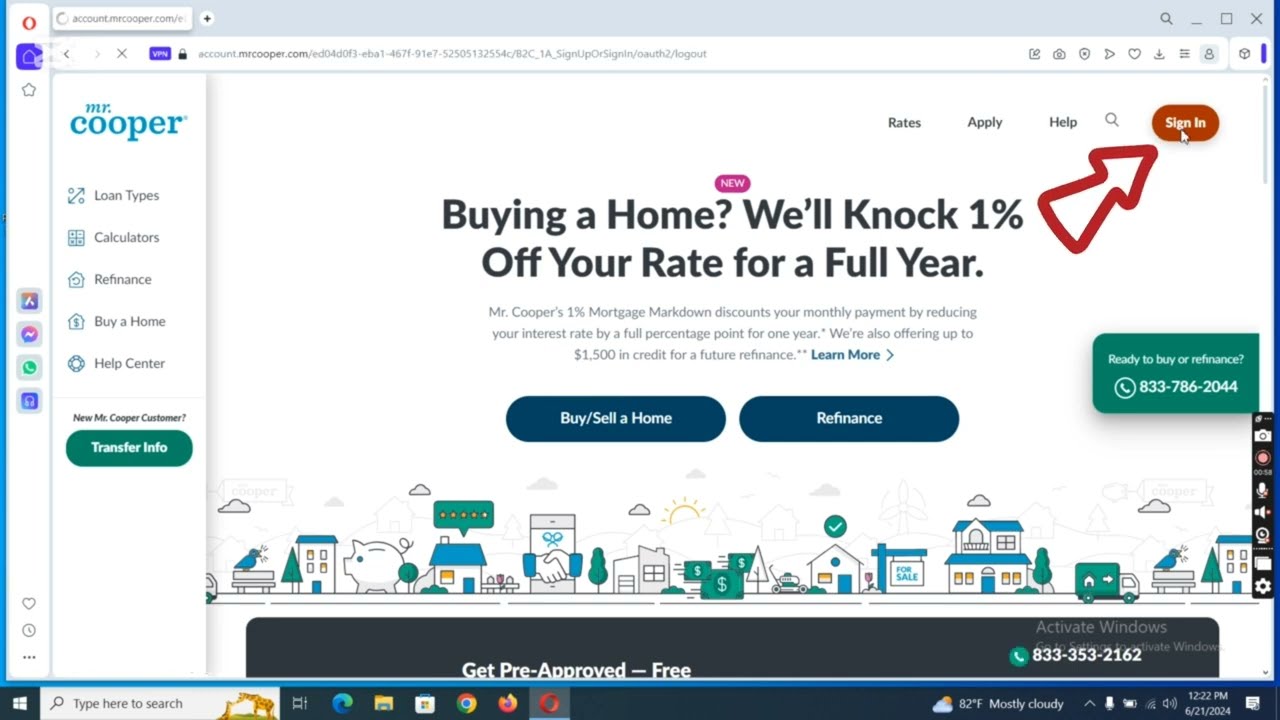 How to sign-in to your Nationstar Mortgage's account!