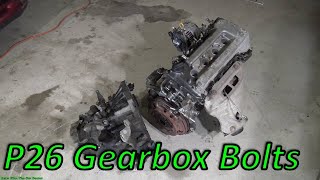 P26/26. How to Replace VVT-i Engine/Motor Toyota Corolla All detailed Steps: Gearbox Bolts remove