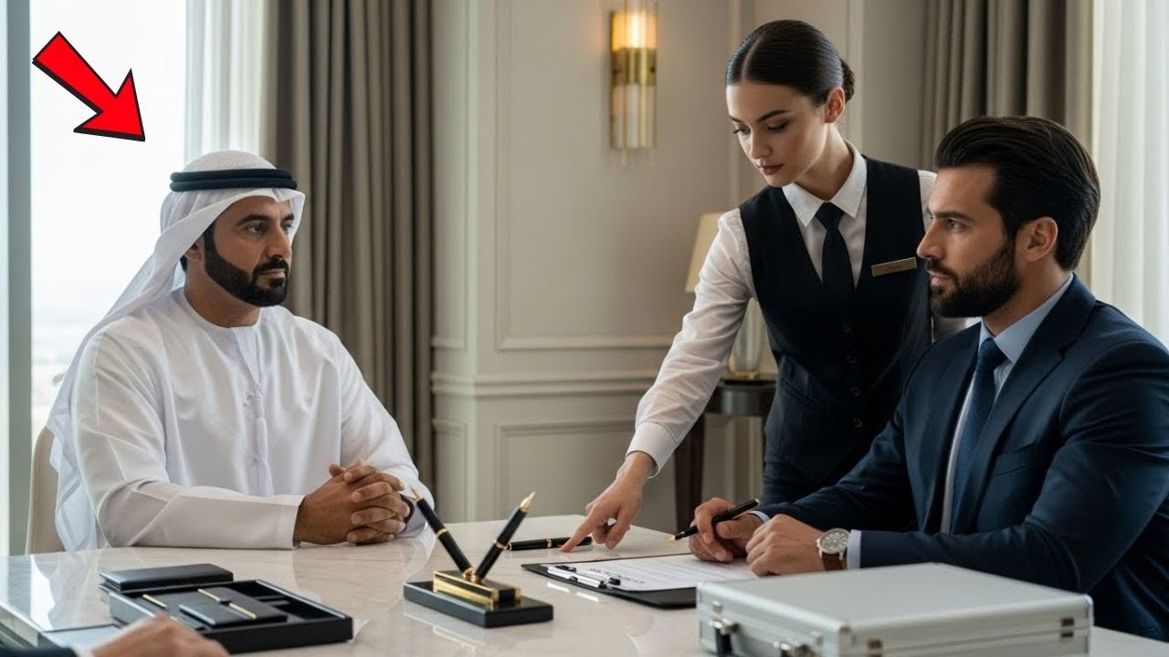 „Este fals”, spune chelnerița în arabă perfectă — salvează șeicul miliardar de frauda 200M