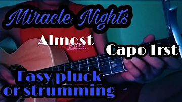 ALLMO$T - Miracle Nights (feat. L.A. GOON$ & Peso Mercado) Guitar tutorial strumming and flucking