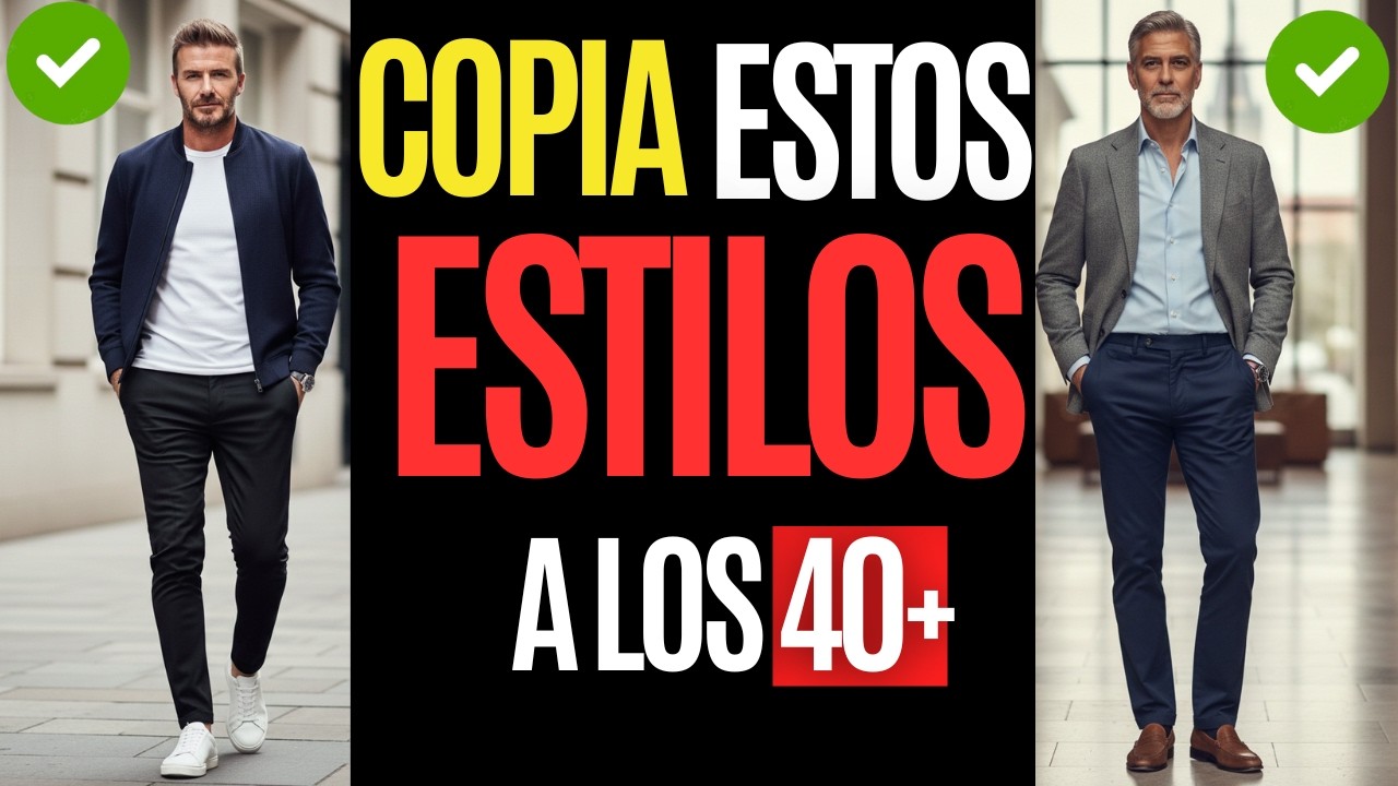 Copia estos 4 Outfits de Hombres Famosos los 40+ (después me lo agradecerás)