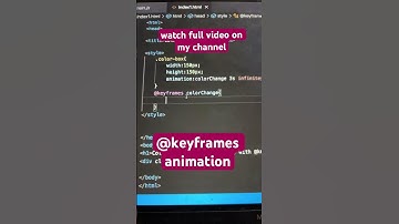 CSS animation:keyframes #coding #css #programming #viralshort #html #keyframes