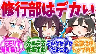 やたら胸部アベレージが高い修行部メンバーたちへの反応集【ブルーアーカイブ/ブルアカ/反応集】