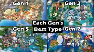 What's the best Pokemon Type in each generation
