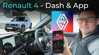 Renault 4  - Detailed Look at the Dash, Driver Display, Steering Wheel Functions and My Renault App screenshot 5