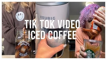 tik tok iced coffee compilation // tik tok video