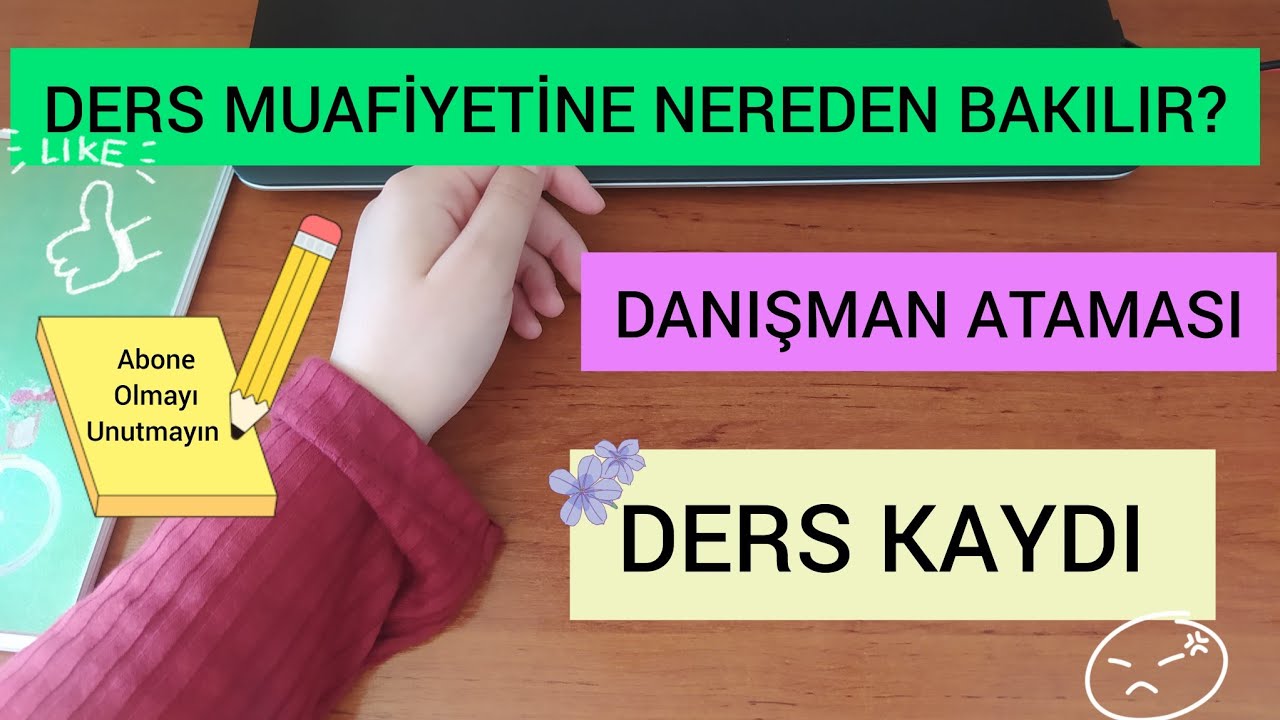 DGS ile kazananların ders kaydı nasıl olur?/ danışman ataması/ ders muafiyetine nereden bakılır 